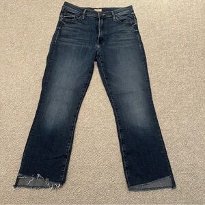 MOTHER Insider Crop Step Fray Jeans